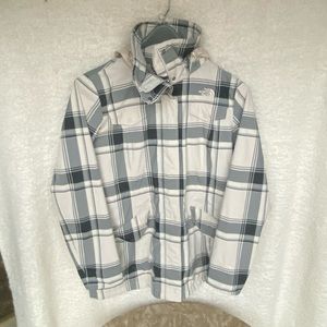The North Face Women's Romera Jacket plaid checkered TNF size l large skiing